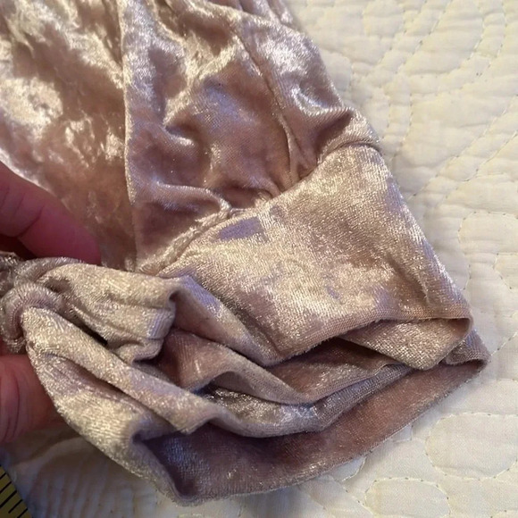 Crushed Velvety Top Sleeveless & Jogger Pants Lounge Wear Set Pink Medium L Y2K - Picture 16 of 17